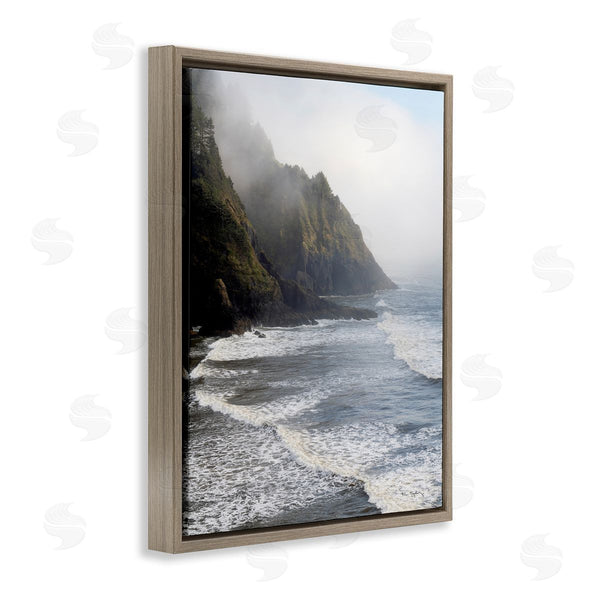 Stupell Industries Alan Majchrowicz | Cliffside Sea Waves Landscape Wall Art