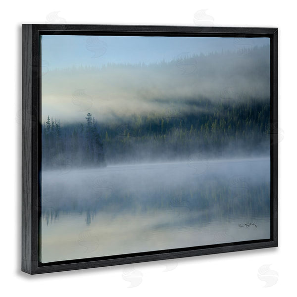 Stupell Industries Alan Majchrowicz | Foggy Mountain Lake Scenery Wall Art