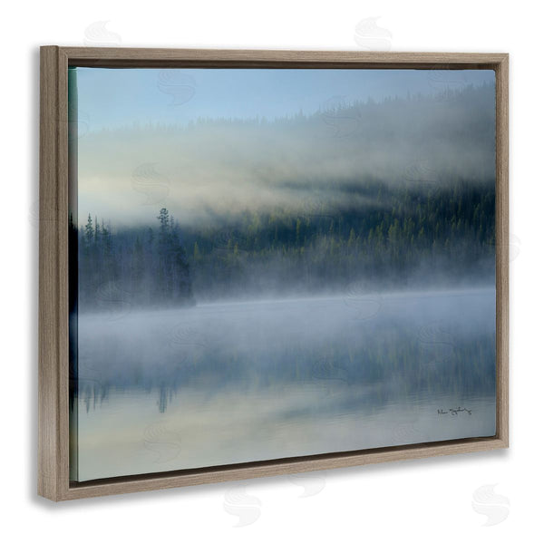 Stupell Industries Alan Majchrowicz | Foggy Mountain Lake Scenery Wall Art