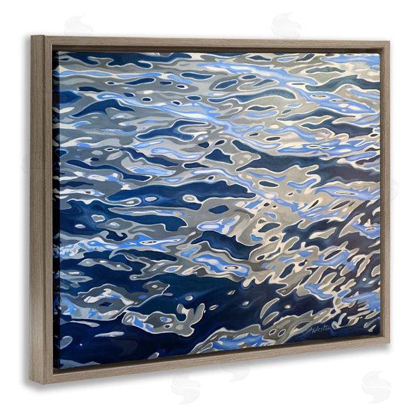 Stupell Industries Alan Weston | Abstract Ocean Water Ripples Catching Sunlight Wall Art