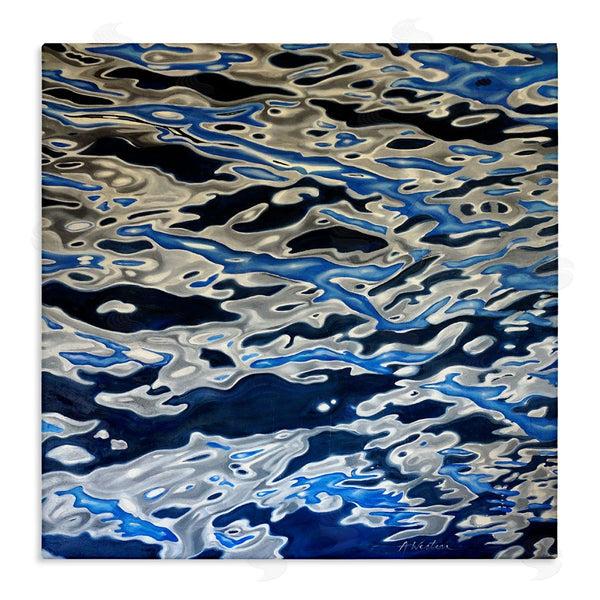 stupell industries Alan Weston | Abstract Water Waves Ripples Modern Deep Sea Wall Art