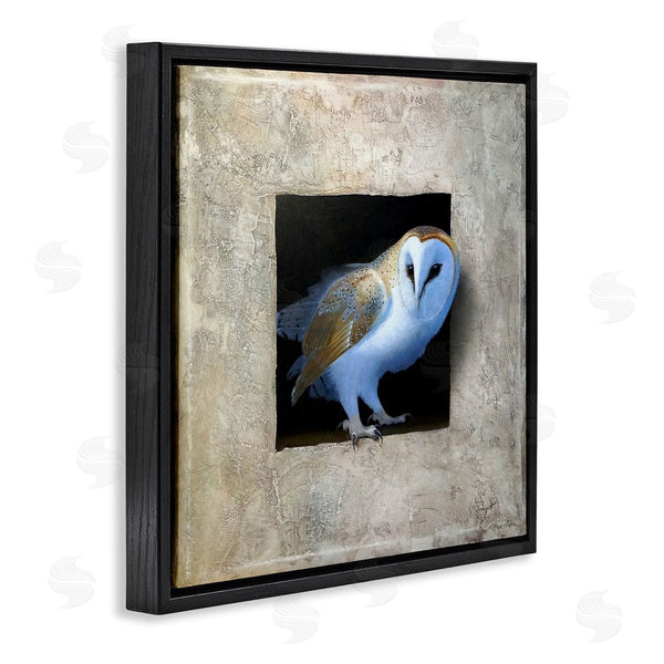 Stupell Industries Alan Weston | Mysterious Barn Owl Peering