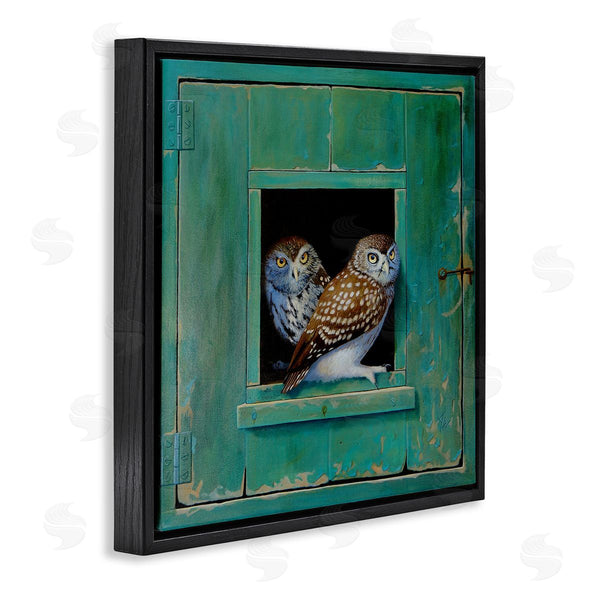 Stupell Industries Alan Weston | Spotted Owls Perched Ledge