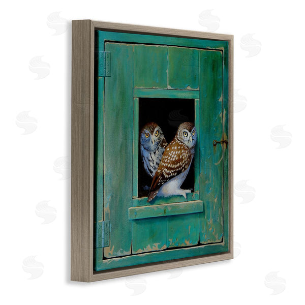 Stupell Industries Alan Weston | Spotted Owls Perched Ledge