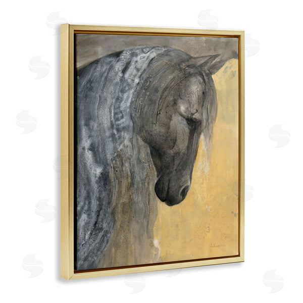 Stupell Industries Albena Hristova | Abstract Grey Horse Portrait