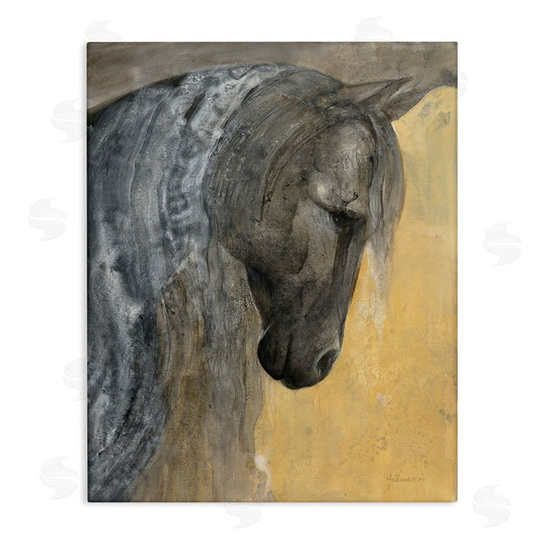 stupell industries Albena Hristova | Abstract Grey Horse Portrait