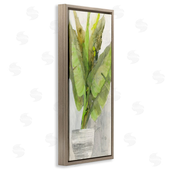 Stupell Industries Albena Hristova | Large Green Leaf Plant