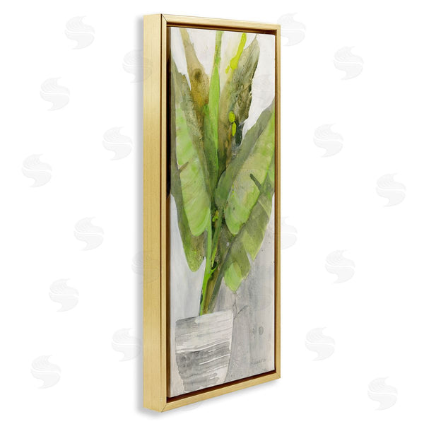 Stupell Industries Albena Hristova | Large Green Leaf Plant