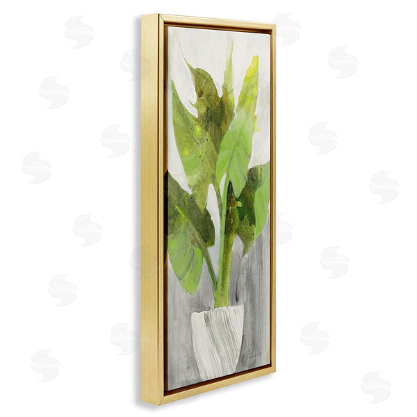 Stupell Industries Albena Hristova | Large Plant In White Planter