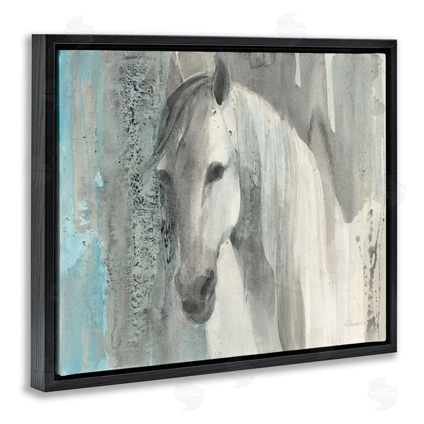 Stupell Industries Albena Hristova | White Wild Horse Portrait