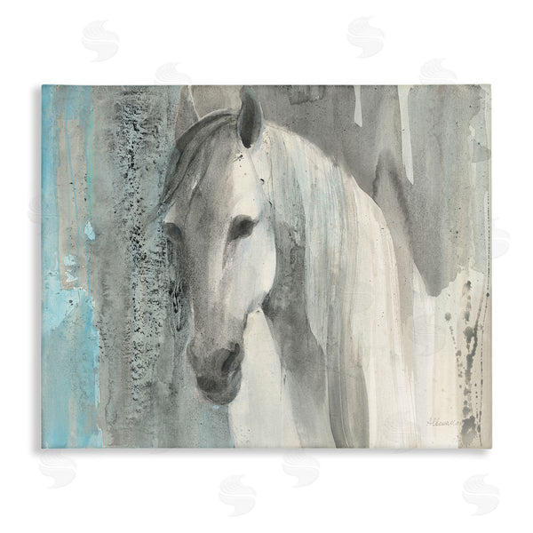 stupell industries Albena Hristova | White Wild Horse Portrait
