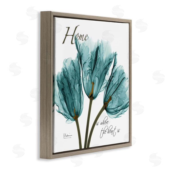 Stupell Industries Albert Koetsier | Blue Tulips Silhouette Home Is Where
