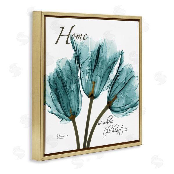 Stupell Industries Albert Koetsier | Blue Tulips Silhouette Home Is Where