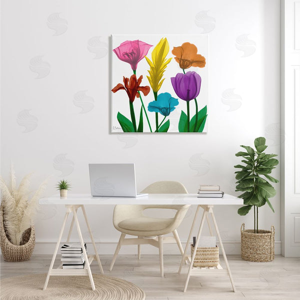 Stupell Industries Albert Koetsier | Bold Rainbow Spring Flowers Translucent Floral Photography Wall Art