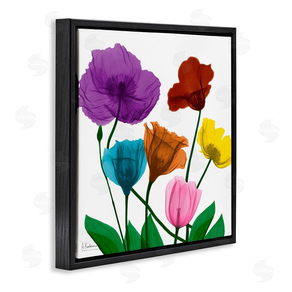 Stupell Industries Albert Koetsier | Bold Summer Blooming Florals Translucent Rainbow Flowers Wall Art