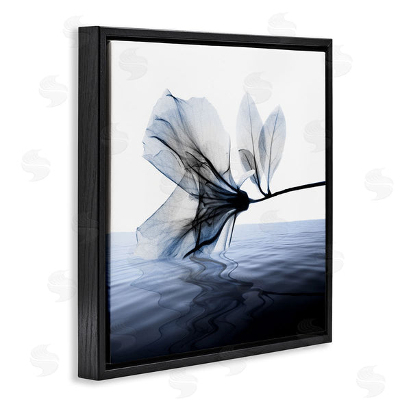 Stupell Industries Albert Koetsier | Flower Touching Water Blue Photograph