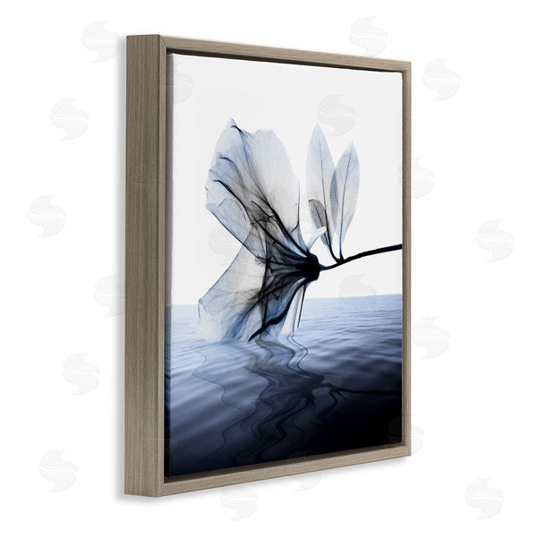 Stupell Industries Albert Koetsier | Flower Touching Water Blue Photograph