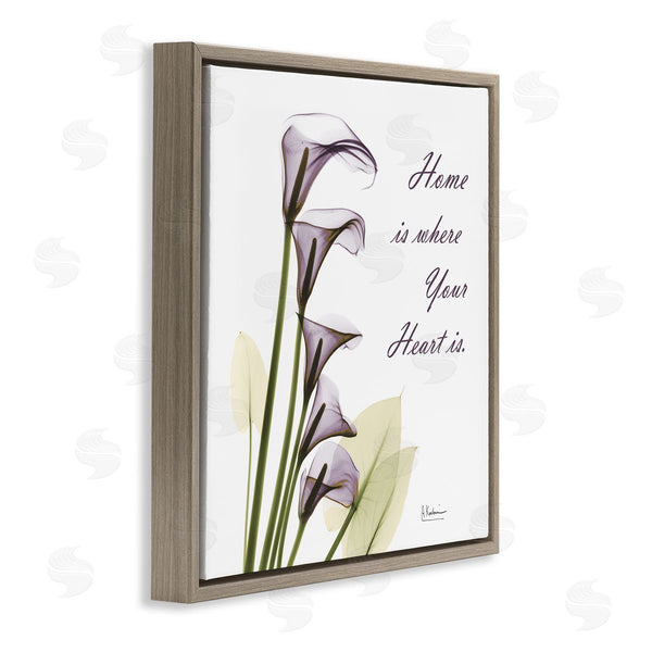Stupell Industries Albert Koetsier | Home Where Heart Is Calla Lillies