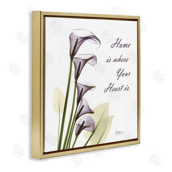 Stupell Industries Albert Koetsier | Home Where Heart Is Calla Lillies