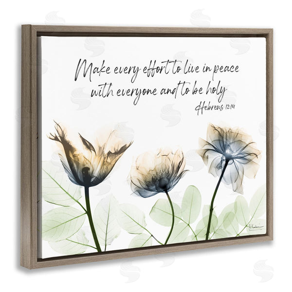 Stupell Industries Albert Koetsier | Live In Peace Floral Wall Art