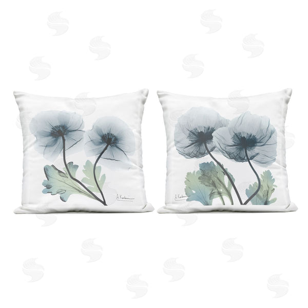 Stupell Industries Albert Koetsier | Luminous Sapphire Florals Printed Throw Pillow Set