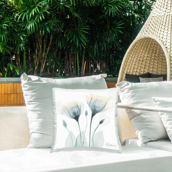 Stupell Industries Albert Koetsier | Minimal Grey Tulips Printed Throw Pillow