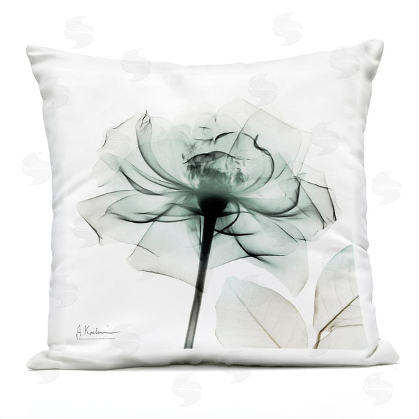 Stupell Industries Albert Koetsier | Muted Emerald Rose Printed Throw Pillow