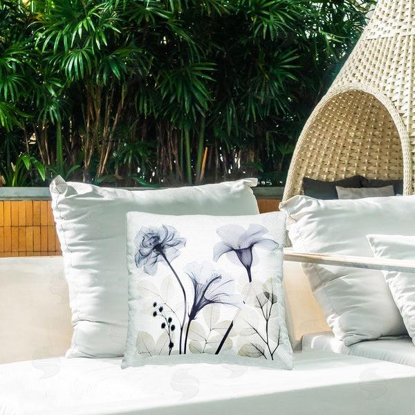 Stupell Industries Albert Koetsier | Serene Florals On White Printed Throw Pillow