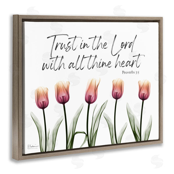 Stupell Industries Albert Koetsier | Trust The Lord Tulips Wall Art