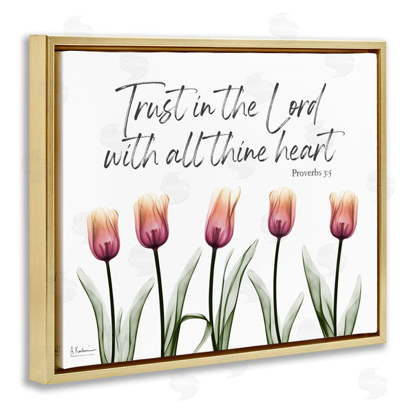 Stupell Industries Albert Koetsier | Trust The Lord Tulips Wall Art
