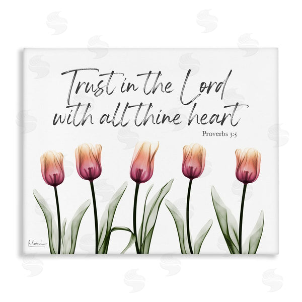 stupell industries Albert Koetsier | Trust The Lord Tulips Wall Art