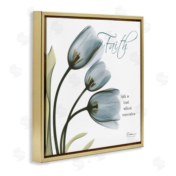 Stupell Industries Albert Koetsier | Tulip Silhouettes With Faith Quote Wall Art