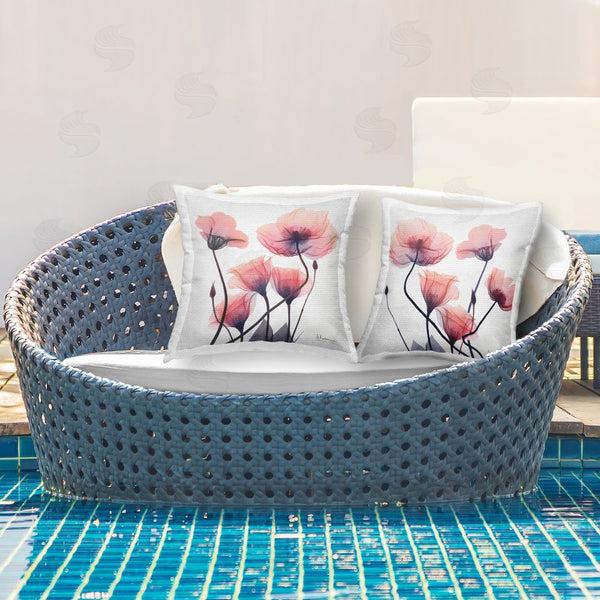 Stupell Industries Albert Koetsier | Various Faded Pink Flowers Printed Throw Pillow Set