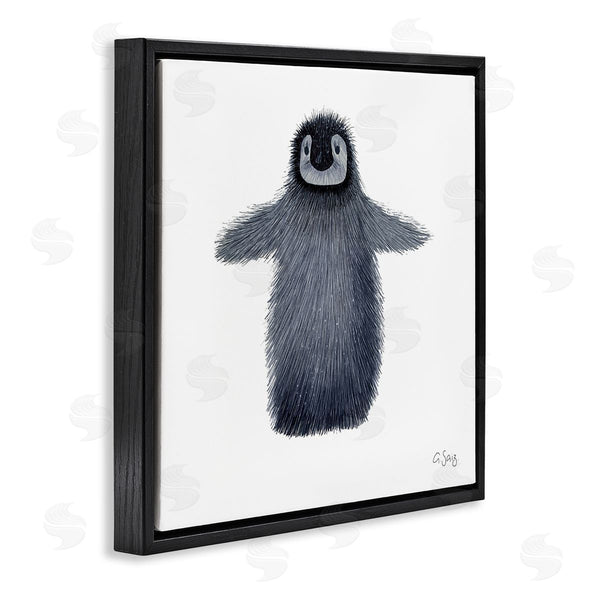 Stupell Industries Ale Saiz Studio | Adorable Baby Penguin Bird Arctic Animal Illustration Wall Art