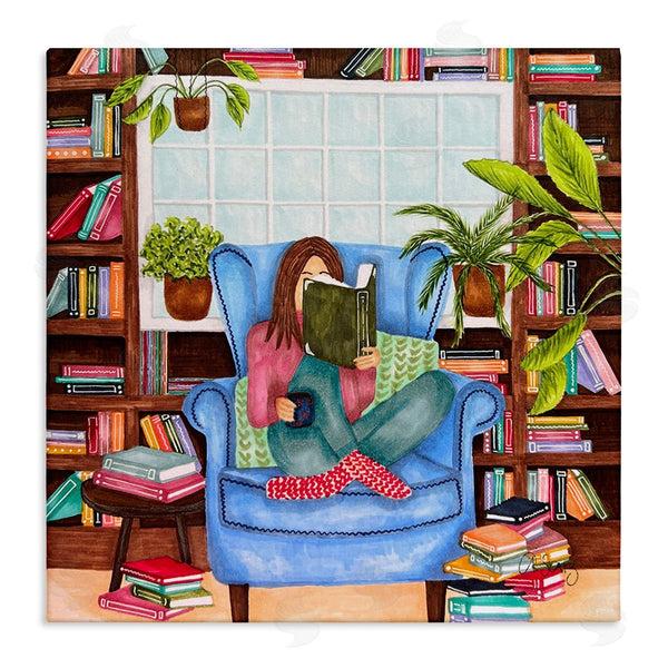 stupell industries Ale Saiz Studio | Cozy Reading Corner Wall Art