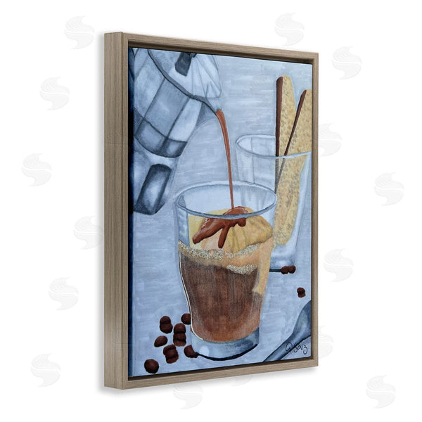 Stupell Industries Ale Saiz Studio | Decadent Dessert Espresso Pour Wall Art