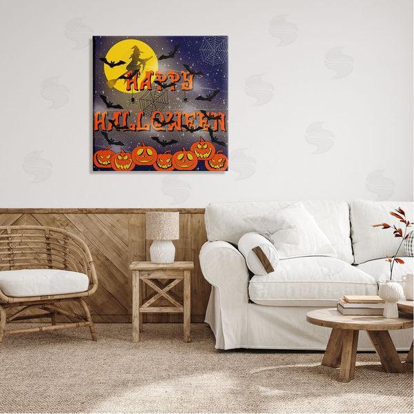 Stupell Industries Ale Saiz Studio | Halloween Witch Scene Wall Art