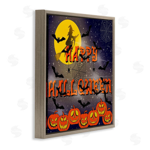 Stupell Industries Ale Saiz Studio | Halloween Witch Scene Wall Art
