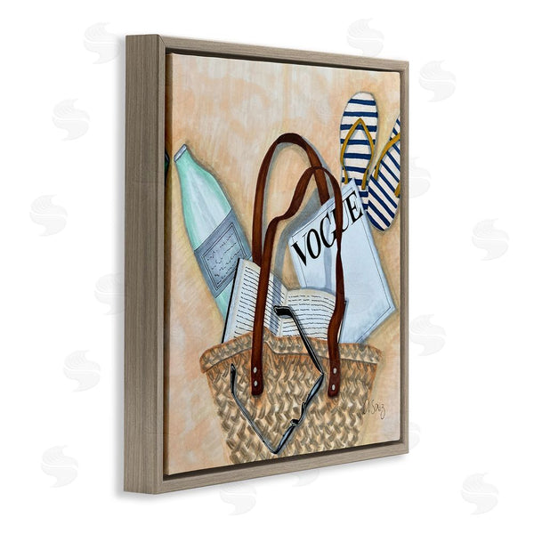 Stupell Industries Ale Saiz Studio | Summer Beach Bag Wall Art