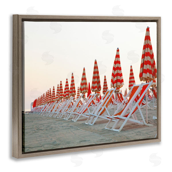 Stupell Industries Aledanda | Beach Chairs And Umbrellas