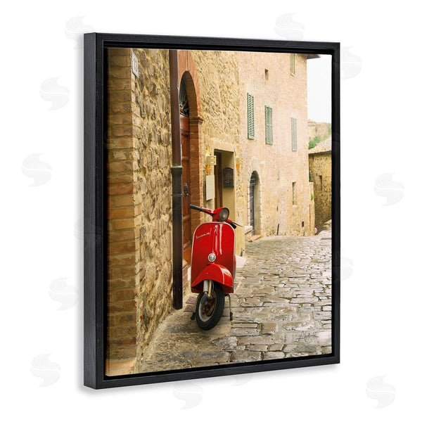 Stupell Industries Aledanda | Red Moped In City Wall Art