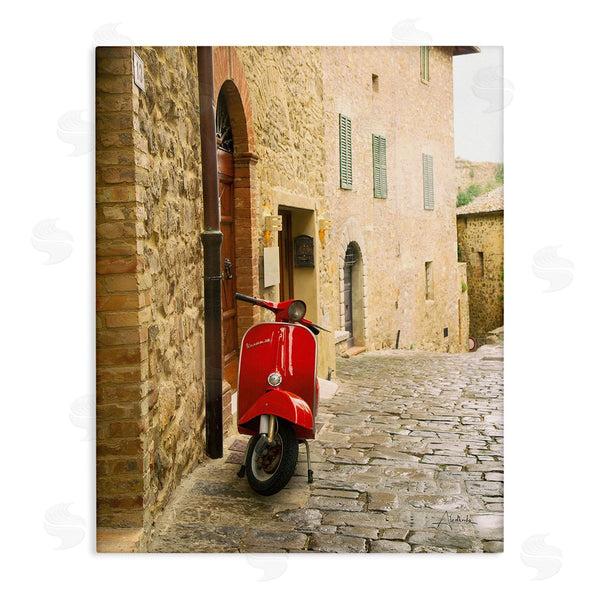 stupell industries Aledanda | Red Moped in City Wall Art