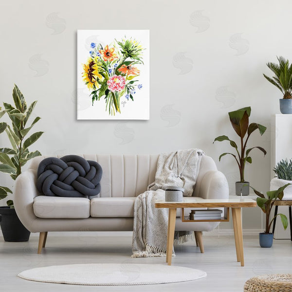 Stupell Industries Alexandria Gilbert Kincaid | Country Bunches Bouquet Wall Art