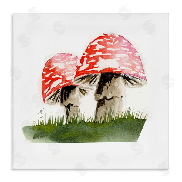 stupell industries Alexandria Gilbert Kincaid | Red Mushroom Pair Wall Art
