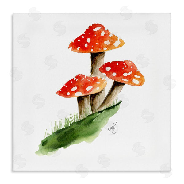 stupell industries Alexandria Gilbert Kincaid | Red Mushroom Trio Wall Art
