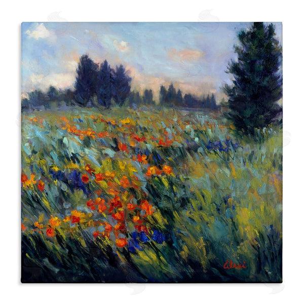 stupell industries Alexi Fine | Flower Meadow Landscape