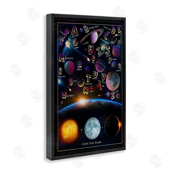 Stupell Industries Ali Chris | Educational Astronomy Alphabet Wall Art