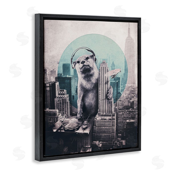 Stupell Industries Ali Gulec | DJ Otter Over Cityscape