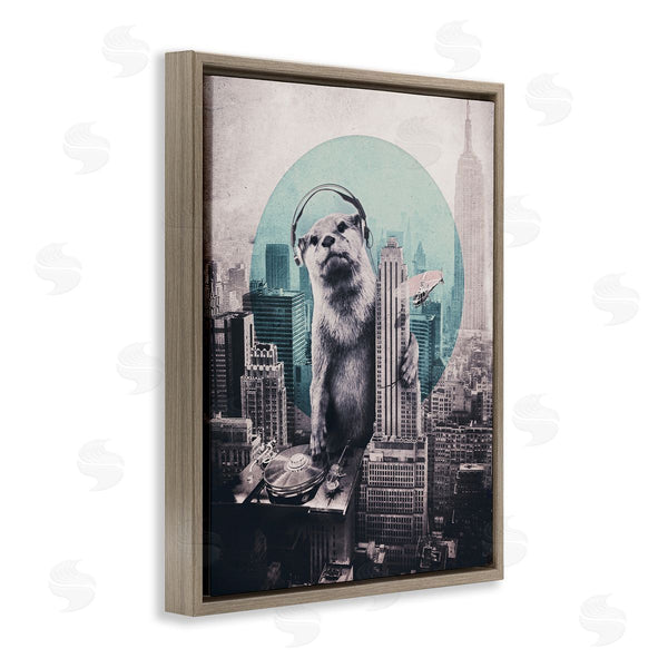 Stupell Industries Ali Gulec | DJ Otter Over Cityscape