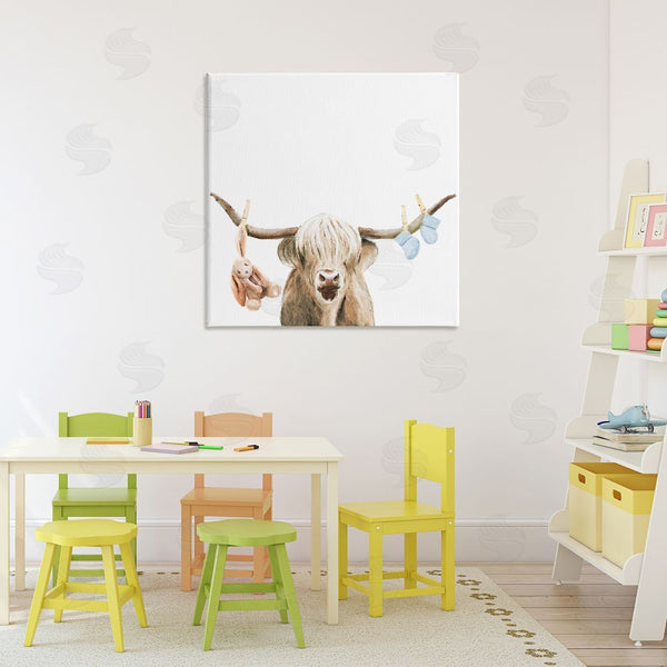 Stupell Industries Ali Lynne | Highland Cow Baby Boy Wall Art